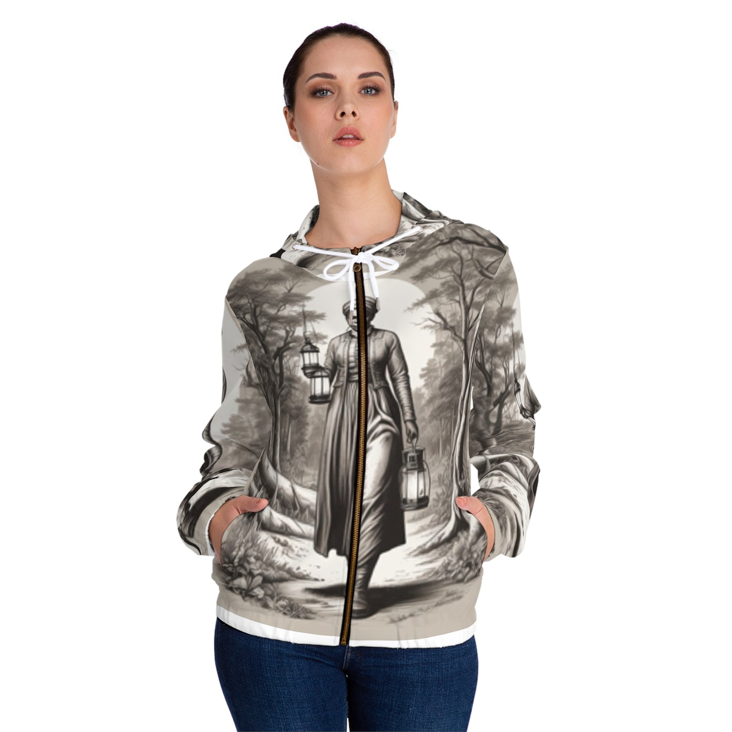 Women’s Full-Zip Hoodie (AOP)