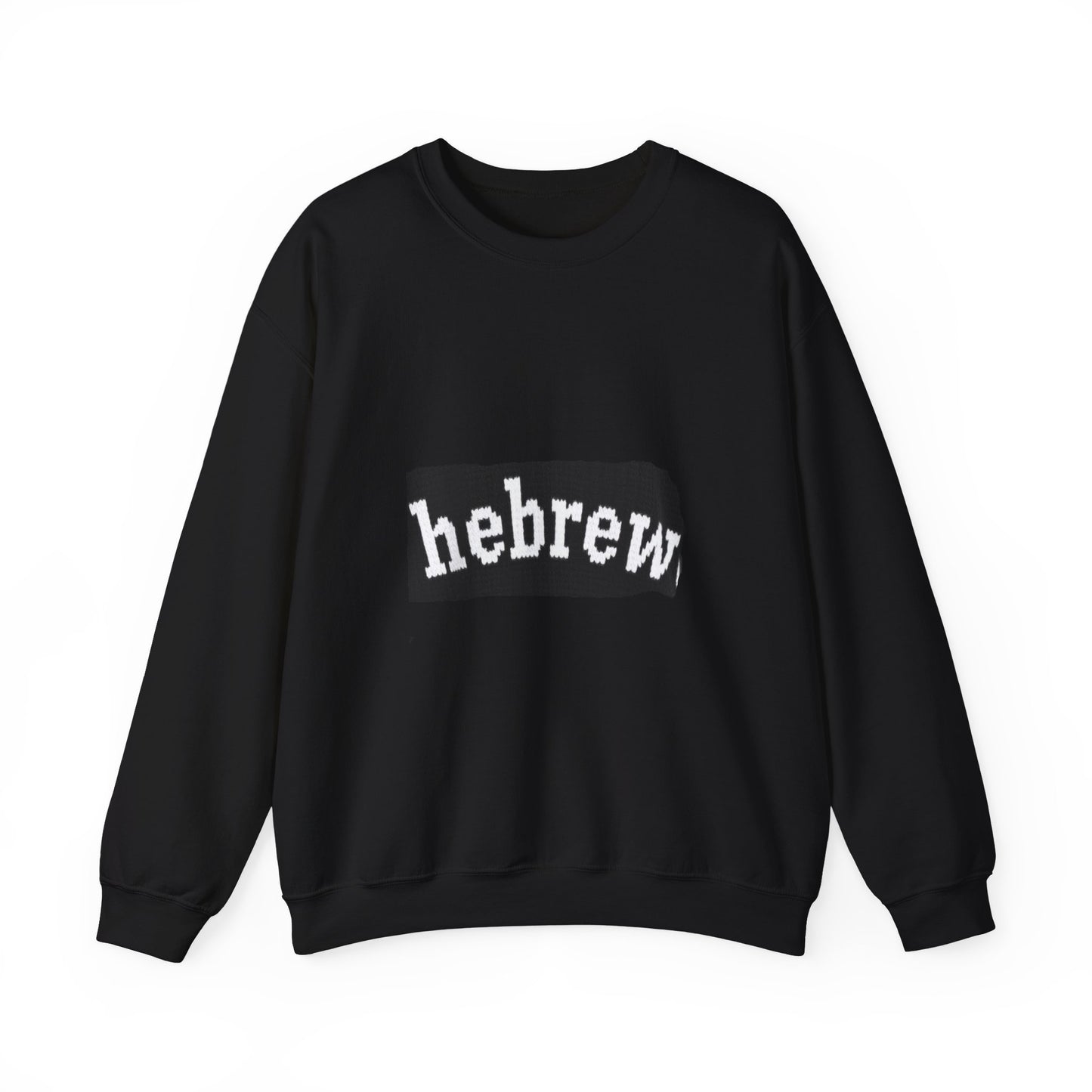 Hebrew Modern Design Wool Knitting Heavy Blend™ Crewneck Sweatshirt