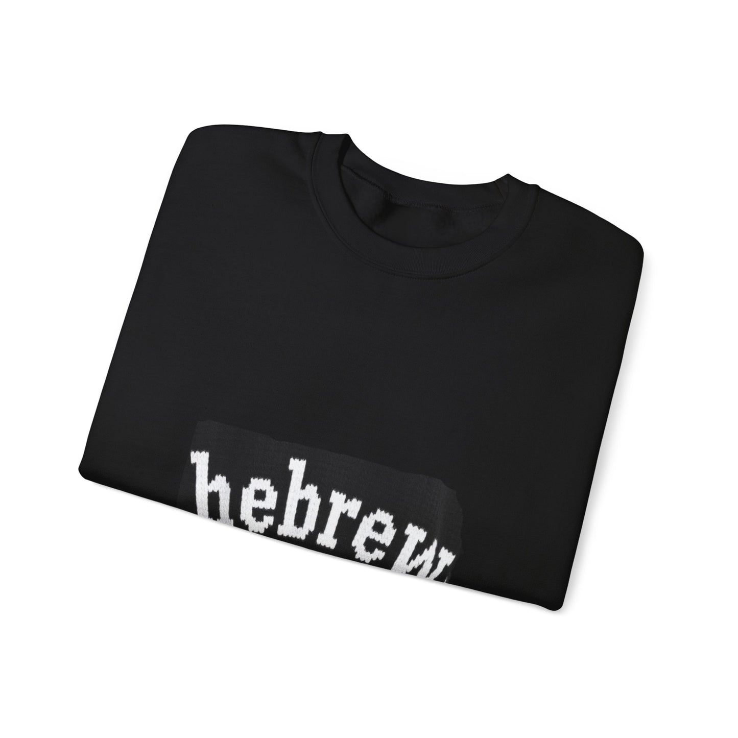 Hebrew Modern Design Wool Knitting Heavy Blend™ Crewneck Sweatshirt
