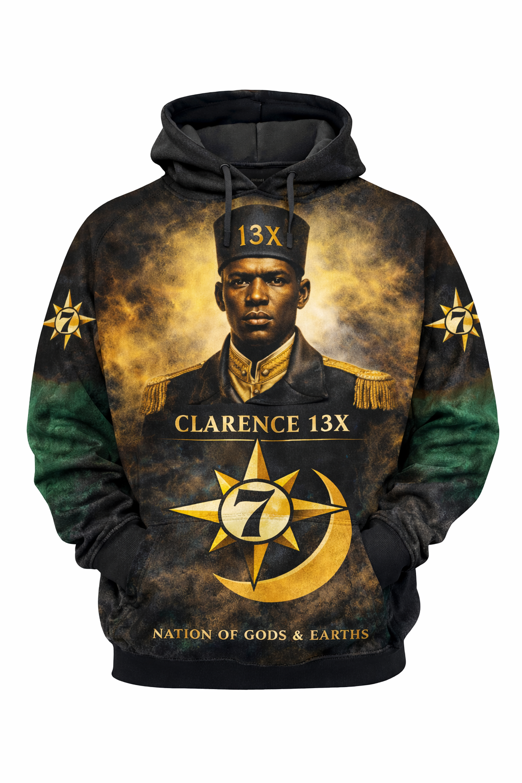 Class 13X™ All-Over Sublimation Hoodie – Black History Collection front view