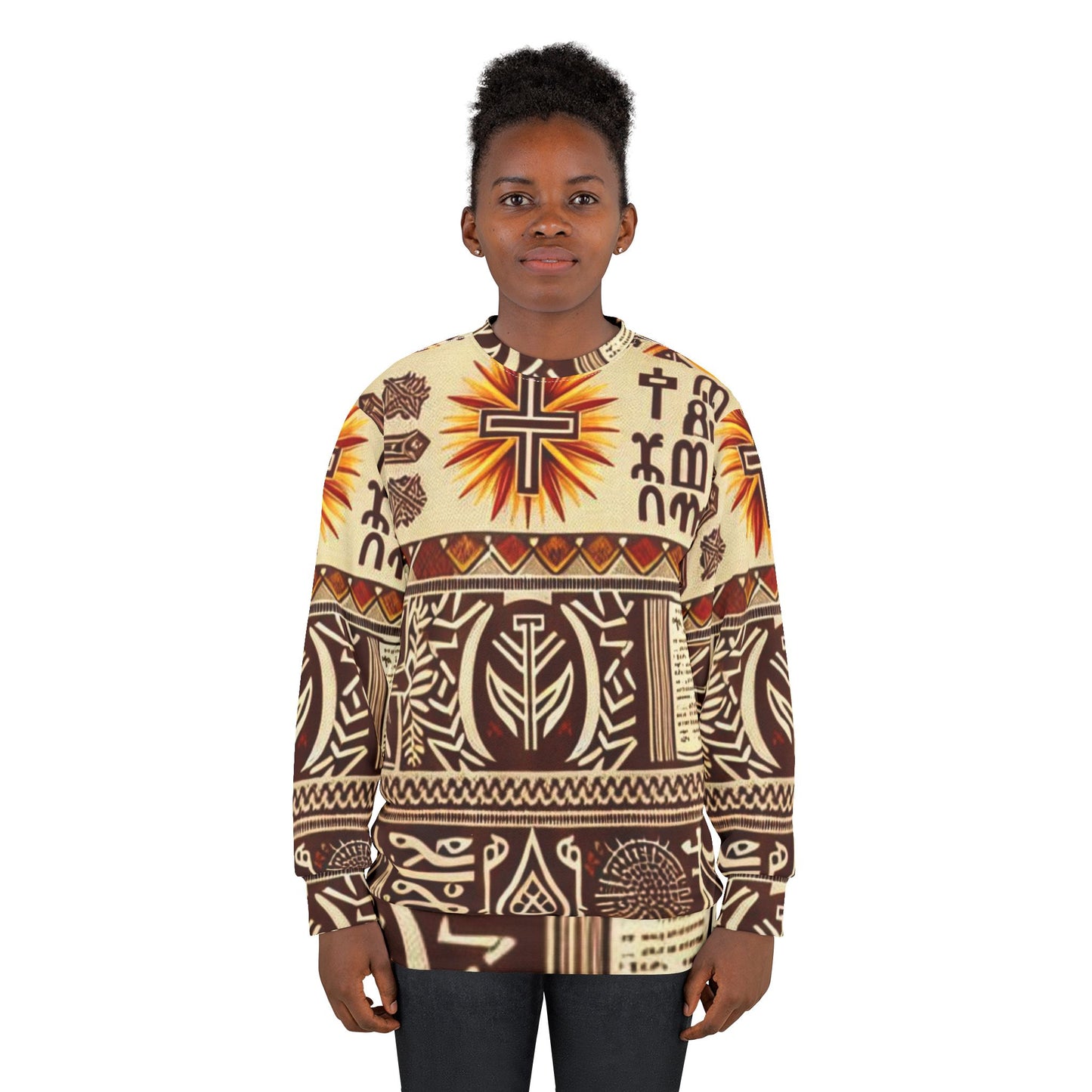 Heritage Reborn – Black-Owned Unisex Sweatshirt Clothes (AOP)