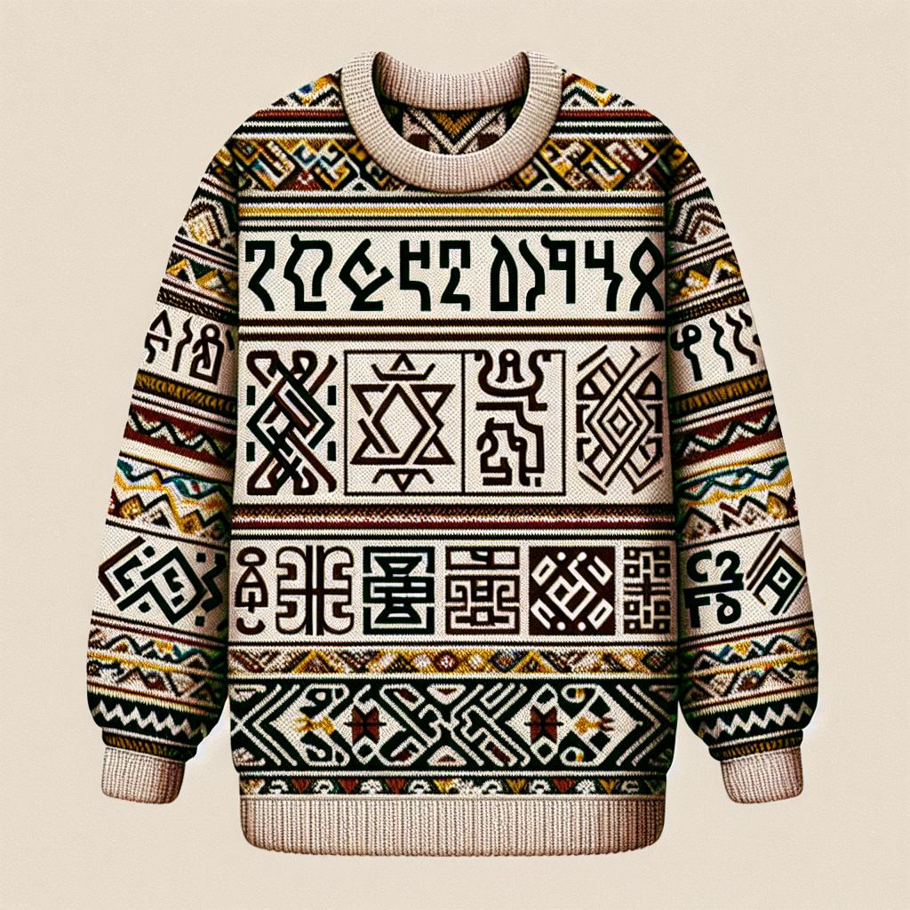 Black-owned brand’s Native African AOP unisex sweatshirt, cultural heritage inspired