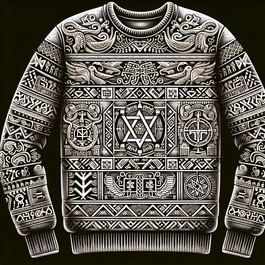 African Pride Revival Black-Owned Unisex Sweatshirt, Design 1, front view showing soft polyester fleece and vibrant all-over print.
