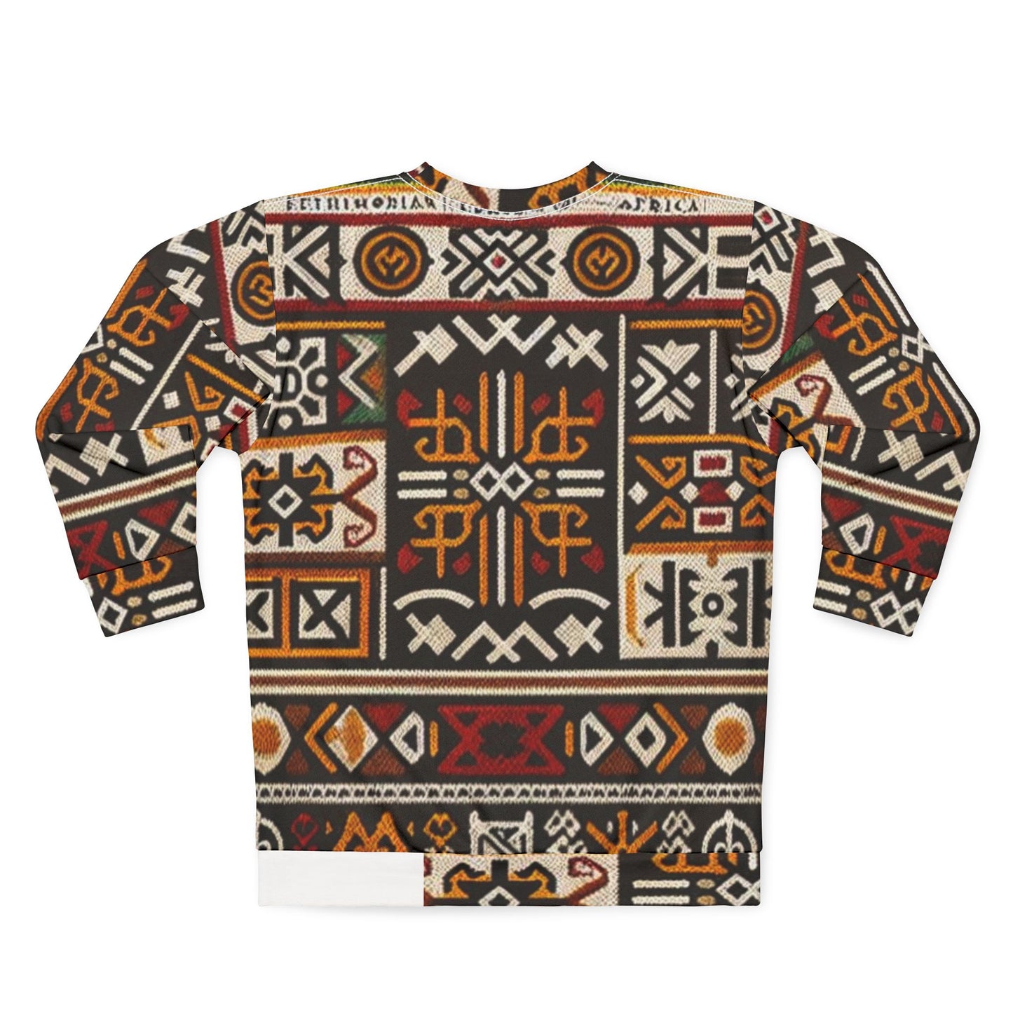 Folded Small size view of Freedom’s Call unisex sweatshirt showcasing vibrant print, durable stitching, and soft fabric texture.