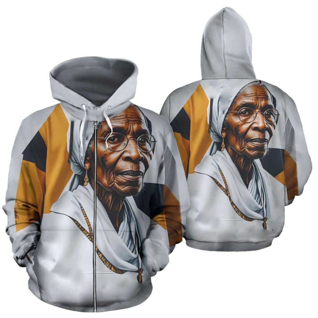 All Over Print Hoodie - Black-Owned Fashion