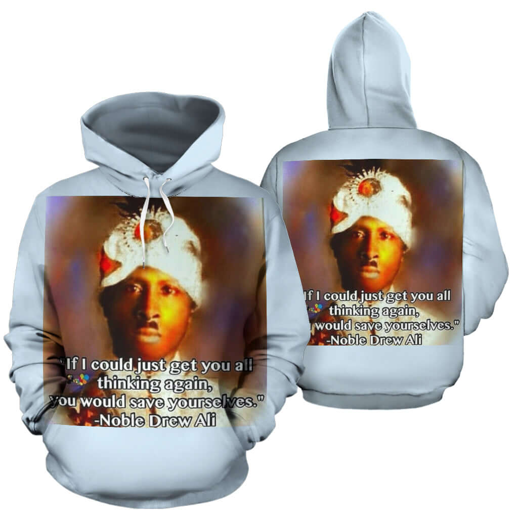 Noble Drew Ali All Over Hoodie - Black-Owned