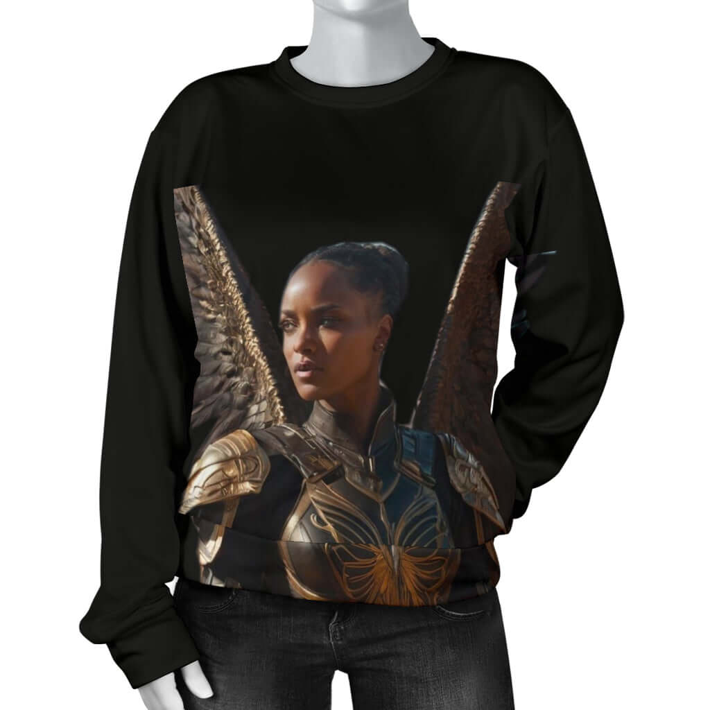 womens sweater Back color froquin-hant-mannend in pocket