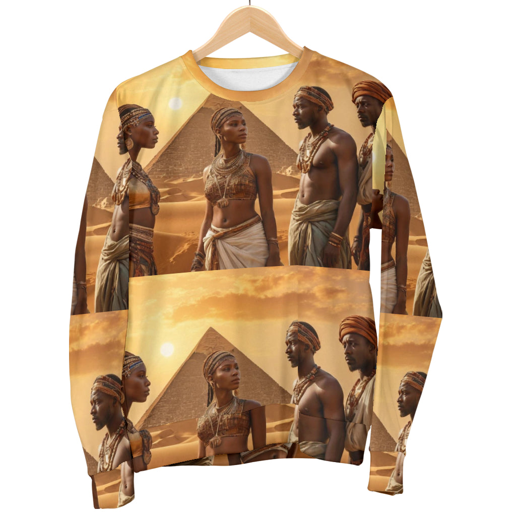 Women’s Sweater hanging on clothing rack – Black Owned brand, handcrafted woven polyester sweater offering style and lasting comfort.
