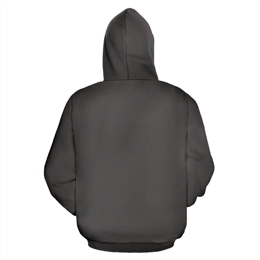 The African Map Design Hoodie back view – Black-Owned custom-made hoodie showcasing cultural pride and durability