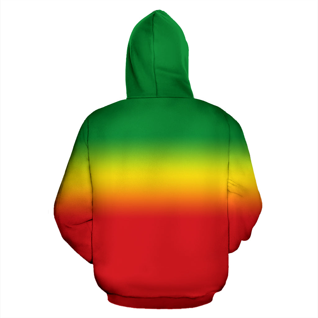 Empire of Ethiopia Text Design Hoodie back view – Black-Owned comfortable and high-quality craftsmanship hoodie