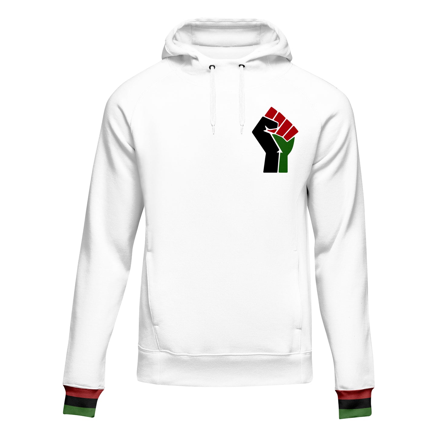 Marcus Garvey Knowledge Design White Hoodie – Black Owned
