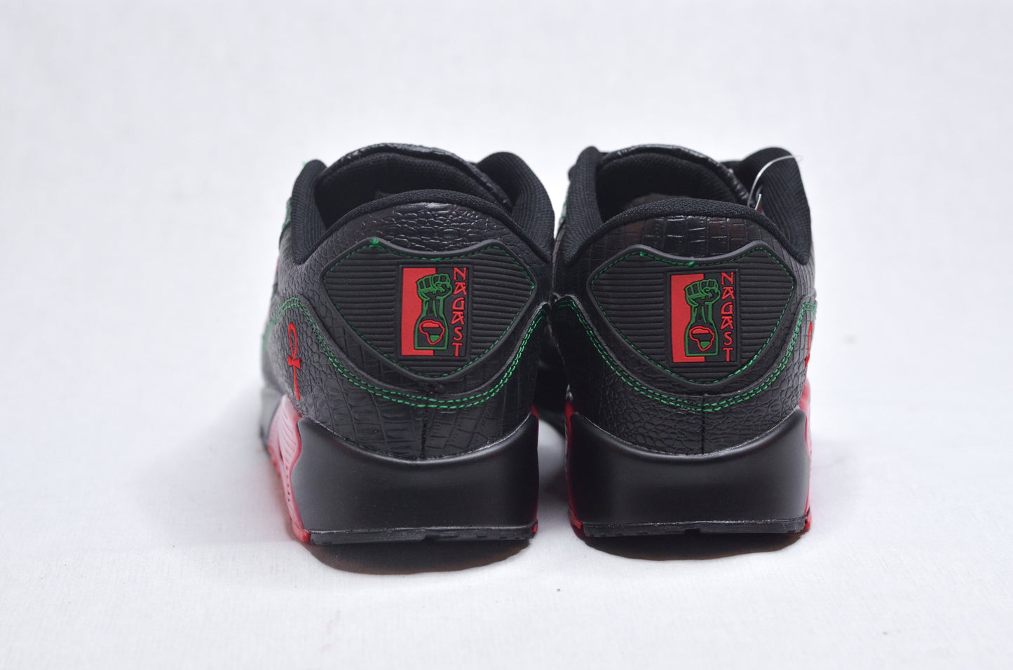 MLK Sneakers shown from the back as a pair, emphasizing craftsmanship and cultural tribute.