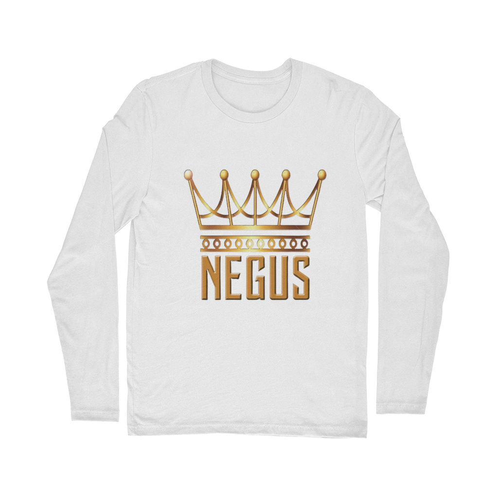 negus king long sleeve withe-color front crown.