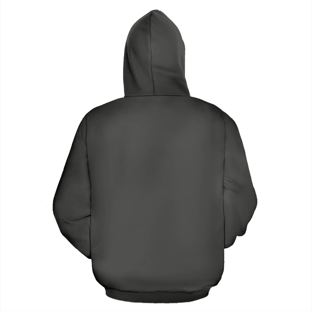 No Justice No Peace Text Design Hoodie back view – Black-Owned custom-made hoodie offering durability and activism-inspired design