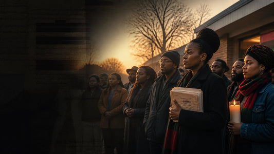 Black community members gathering at dawn to pursue truth, accountability, and protection