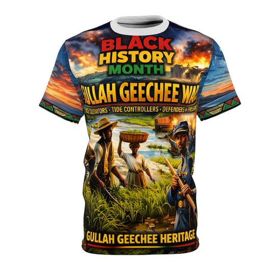 Gullah Geechee Wars™ All-Over Sublimation T-Shirt – Black History Collection