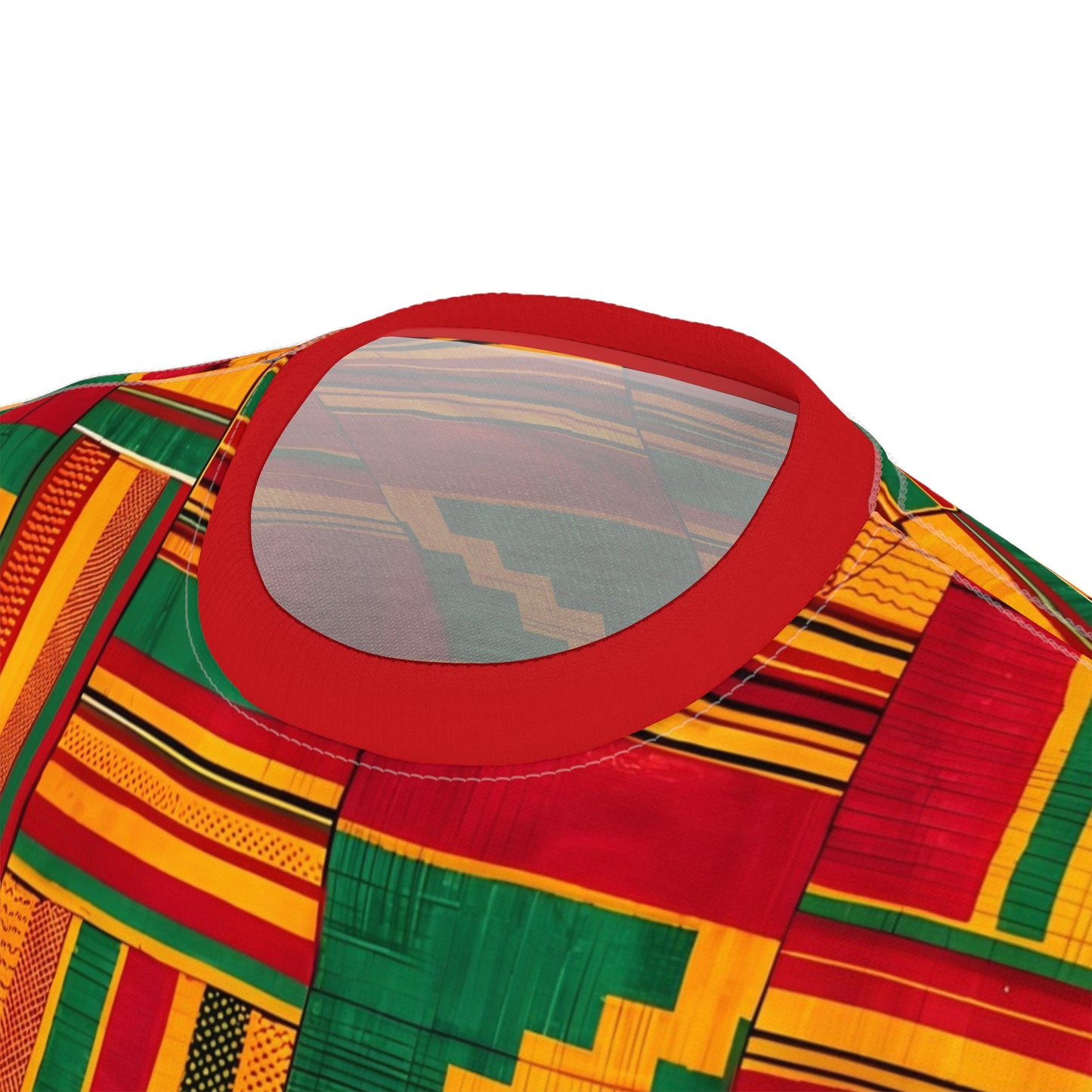 Kente African Print - Unisex Cut & Sew Tee (AOP)