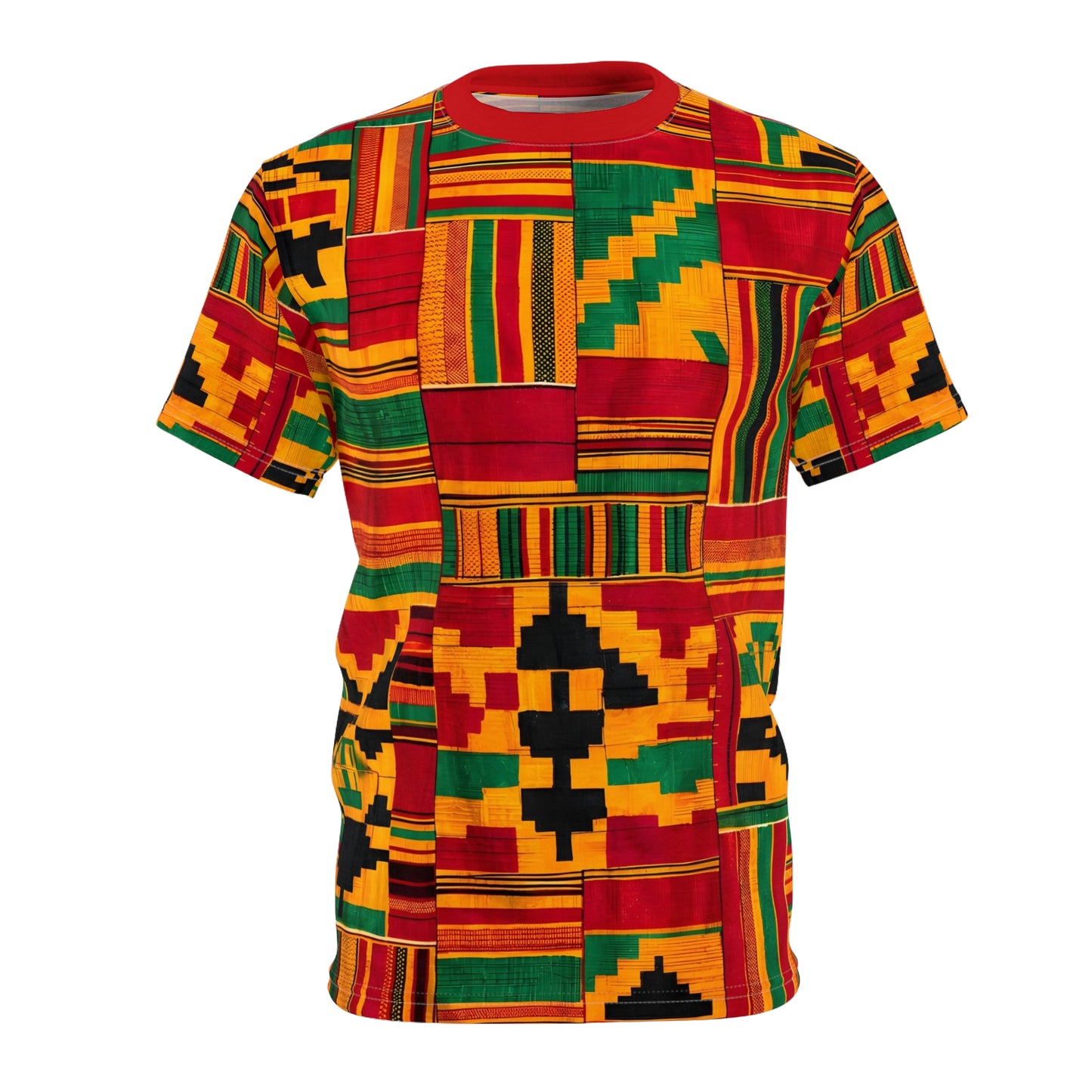 Kente African Print - Unisex Cut & Sew Tee (AOP)