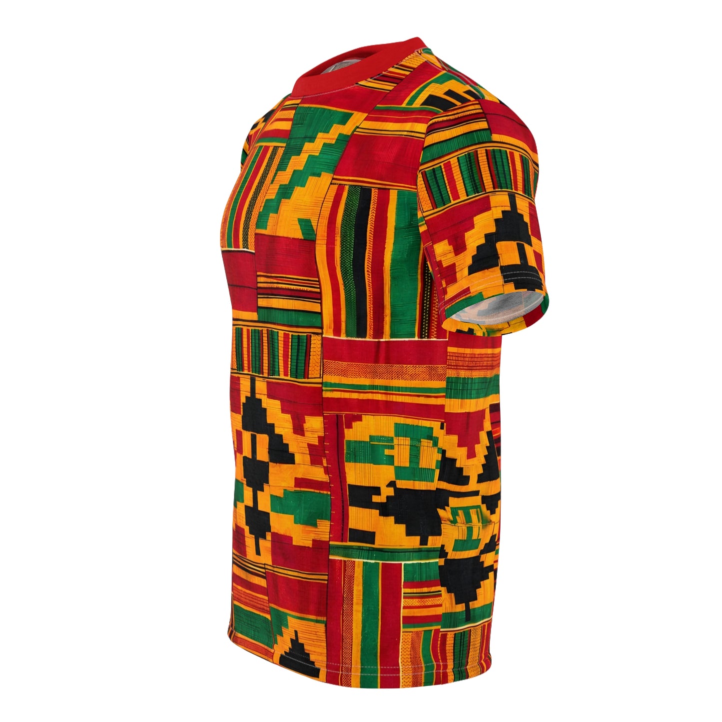 Kente African Print - Unisex Cut & Sew Tee (AOP)