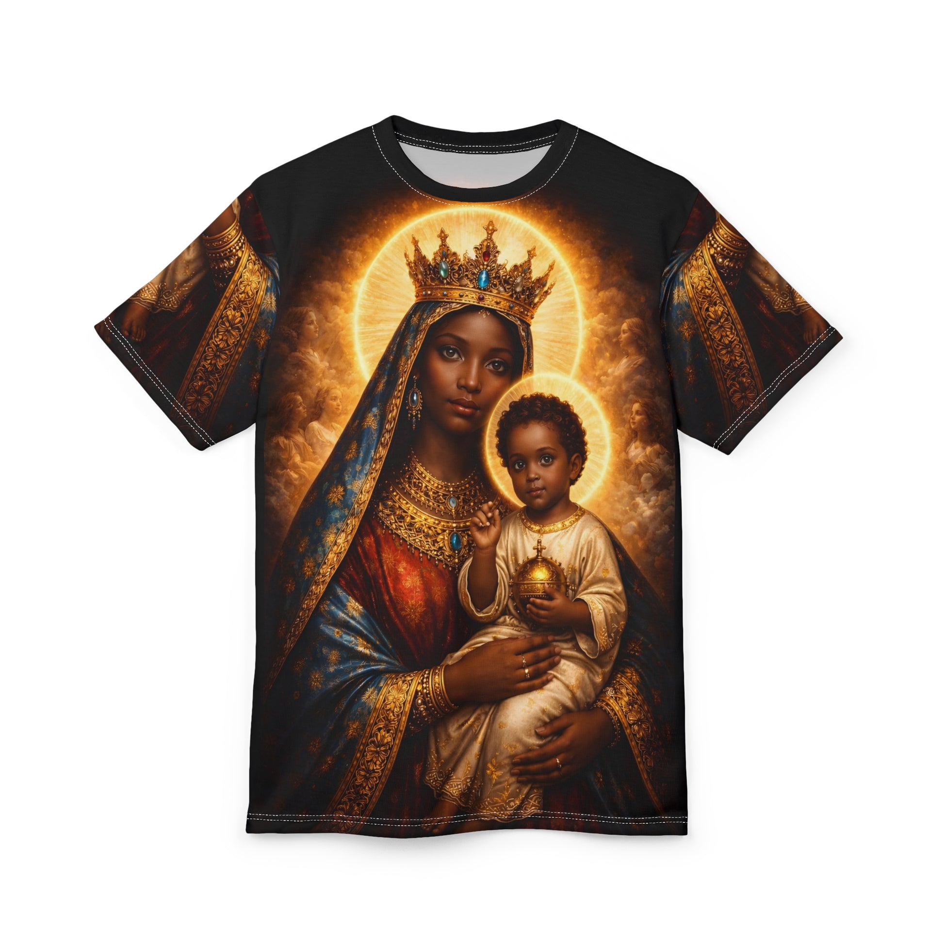 Black Queen Afrocentric unisex t-shirt front design