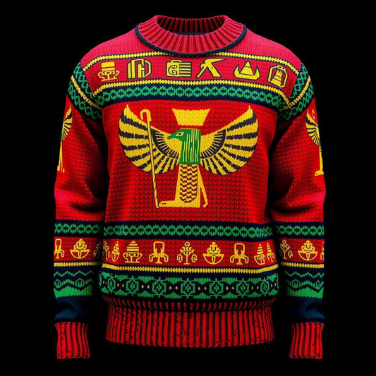 Front view of Black-Owned Cultural Pride hoodie with vibrant colors and symbolic heritage patterns.