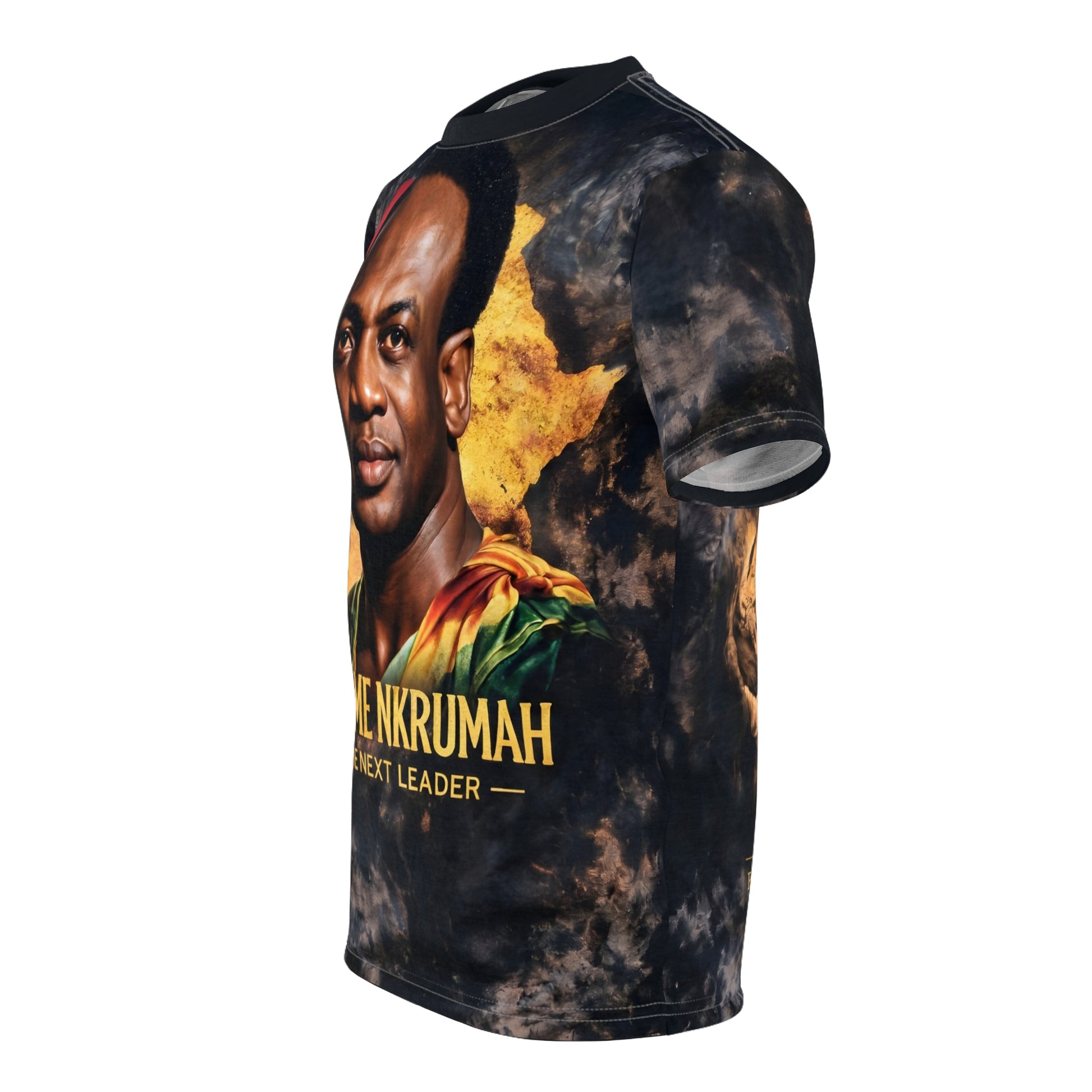 Kwame Nkrumah fashion t-shirt side profile