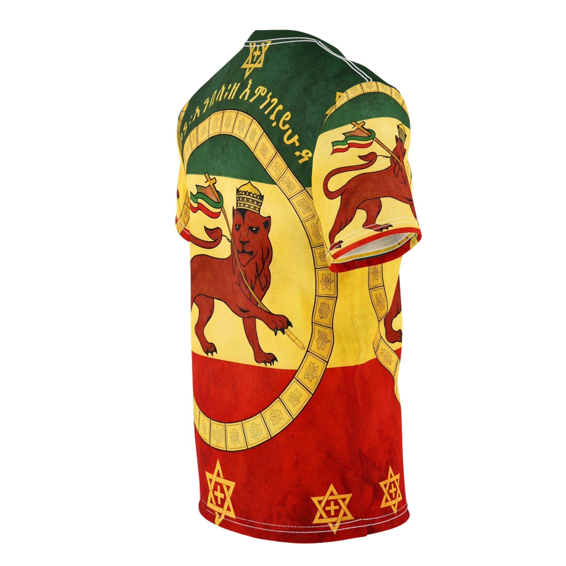 Rasta inspired lion of Judah cultural fashion all-over print shirt