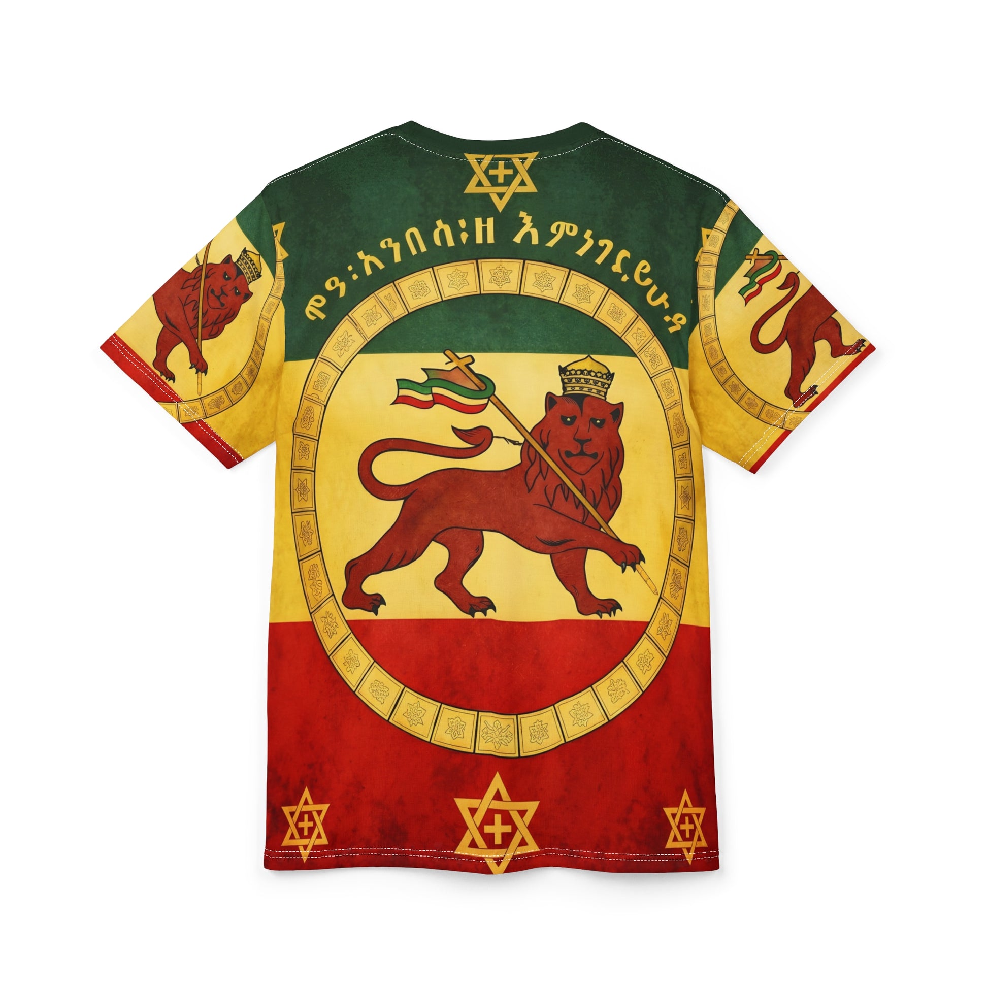 Rasta inspired lion of Judah cultural fashion all-over print shirt