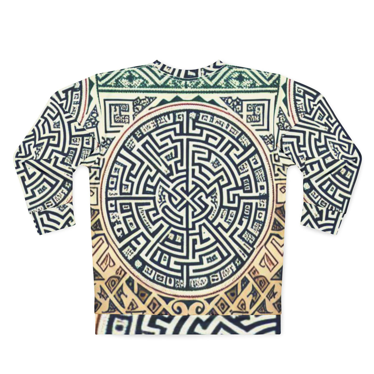 Aop Textile Ancient African Textiles Unisex Sweatshirt - AOP – NAGAST FOOTWEAR