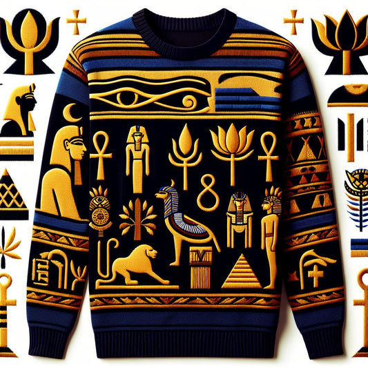 African Elegance Timeless Design Unisex Sweatshirt with all-over print