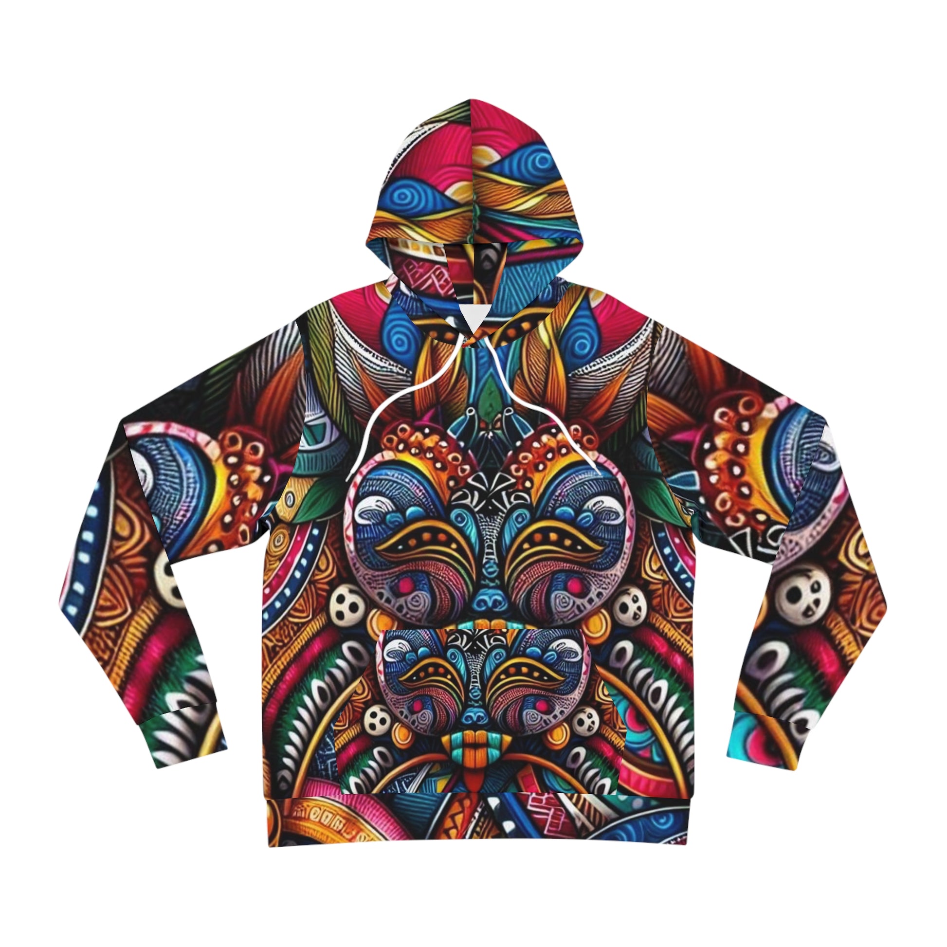 Front view of Black-Owned unisex fashion hoodie showing full-length sleeves and comfortable fit.