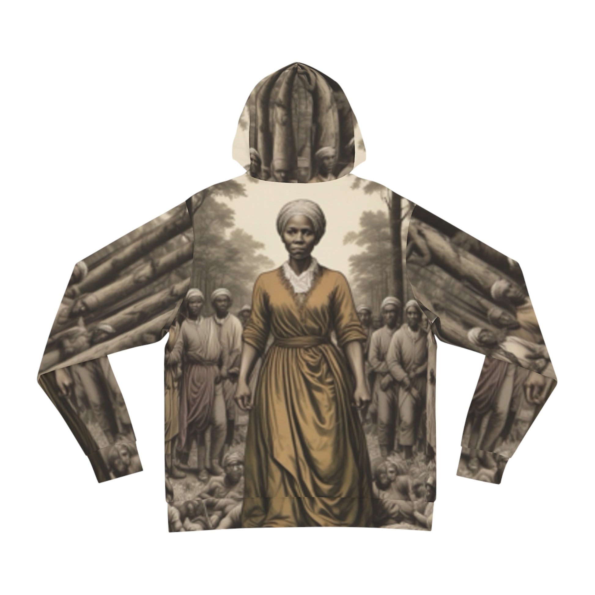 Back view of unisex Fashion Hoodie – Black Owned brand, cozy and durable design for everyday wear.