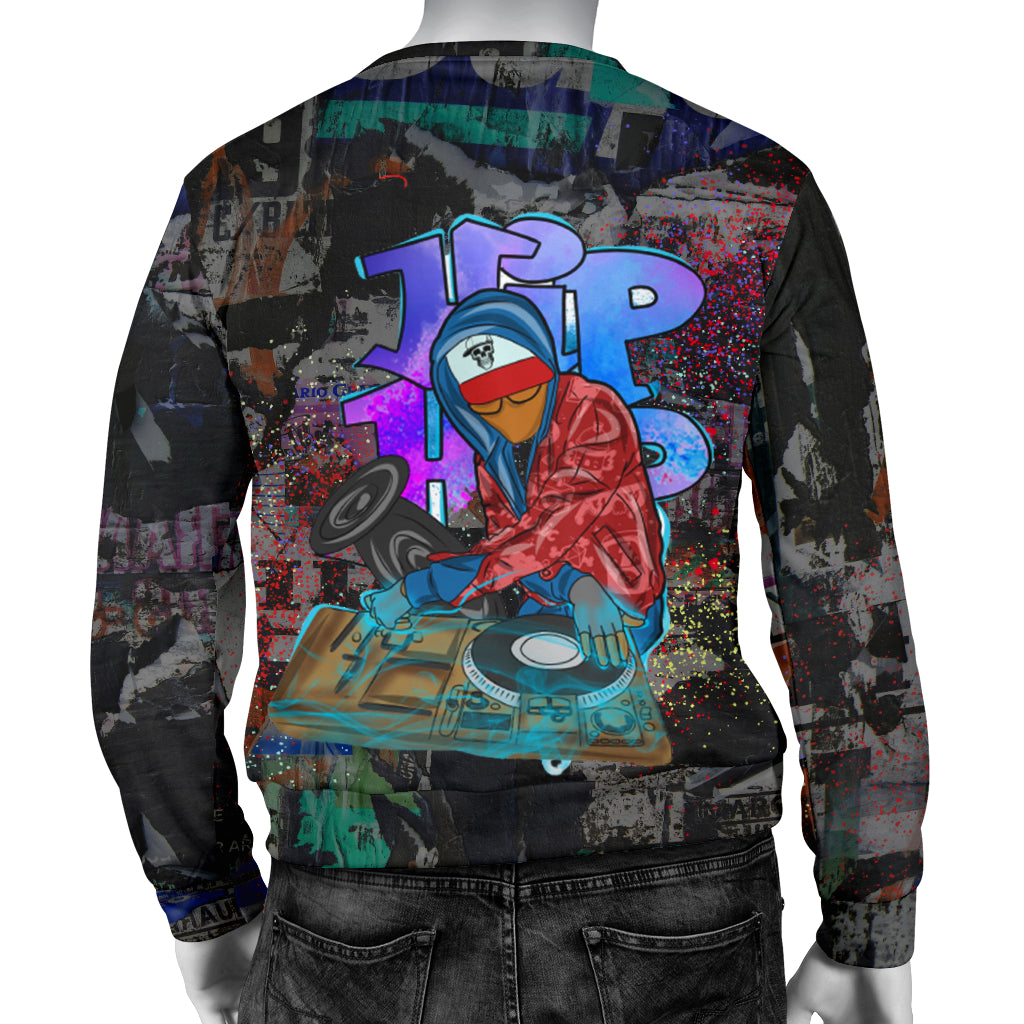  Back view of Hip Hop Luxury Jacket on mannequin – Black Owned high-quality woven polyester jacket designed for modern hip hop style and comfort.
