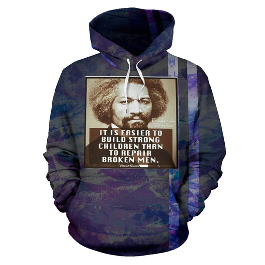 Build Strong Children Hoodie front view – Black-Owned custom hoodie with powerful message of empowerment and resilience