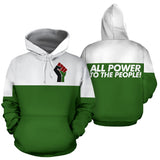 All Power to the People Green Hoodie