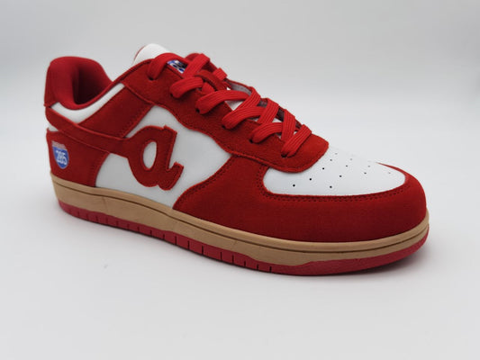  Leather and Suede Sneakers side view – Black-Owned premium throwback sneakers made with high-quality materials for timeless style and comfort